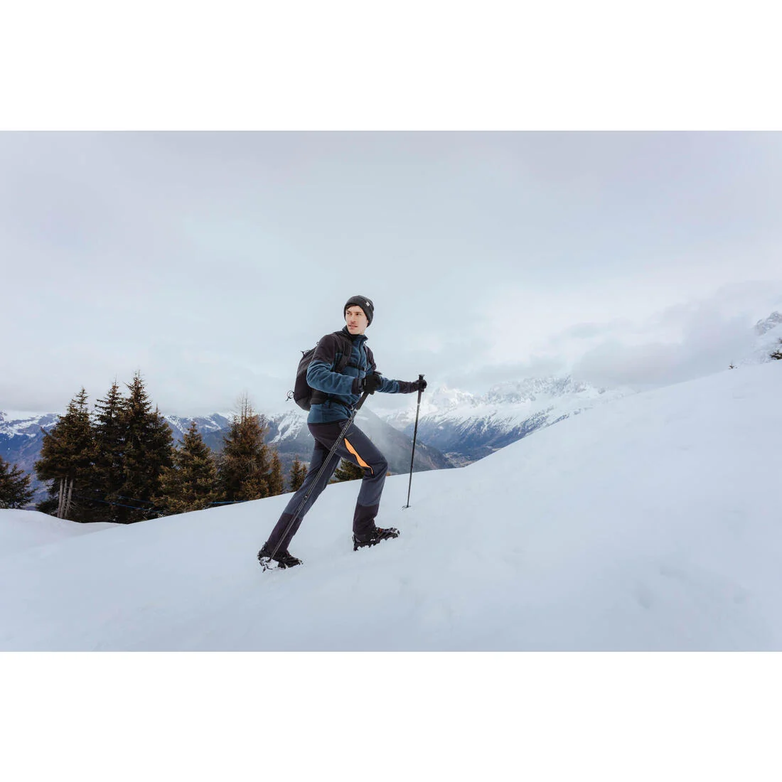 Men’s warm and water-repellent hiking trousers, SH500 — تصویر 8