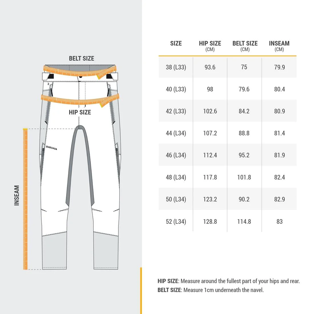 Men’s warm and water-repellent hiking trousers, SH500 — تصویر 6