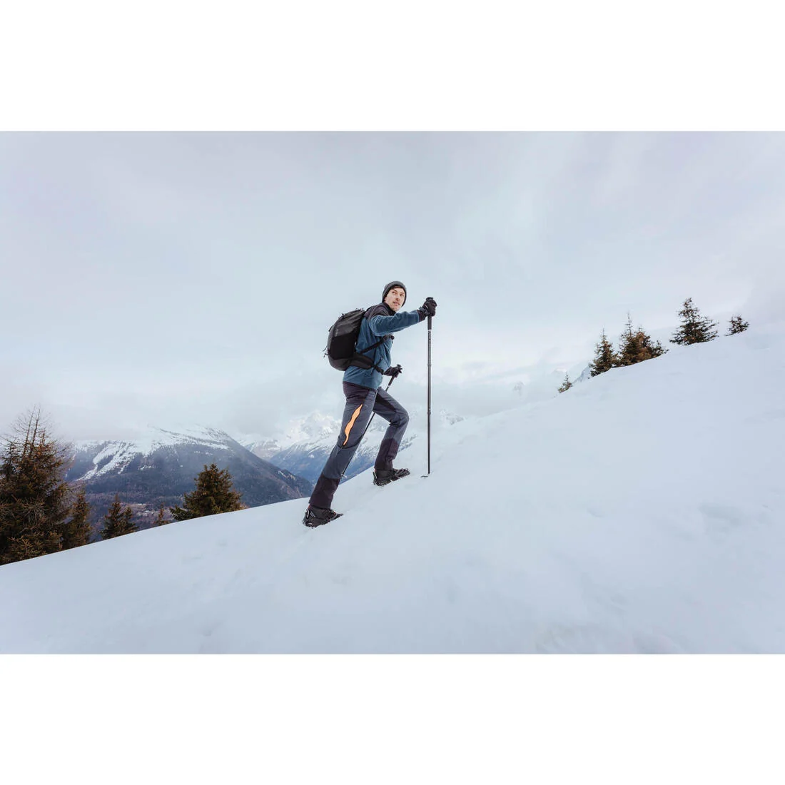 Men’s warm and water-repellent hiking trousers, SH500 — تصویر 7