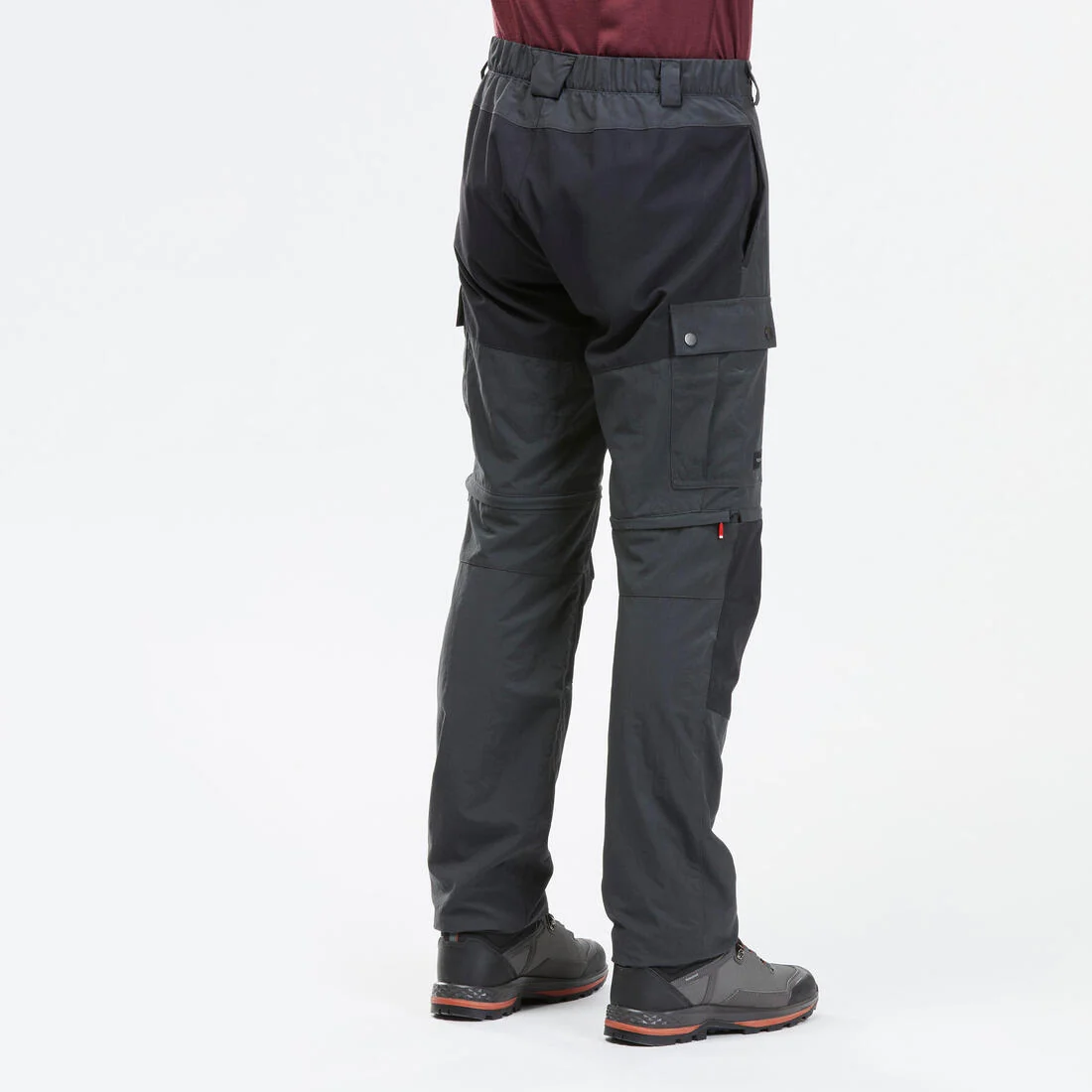 Men's Mountain Trekking Durable 2-in-1 Zip-Off Trousers MT100 — تصویر 5
