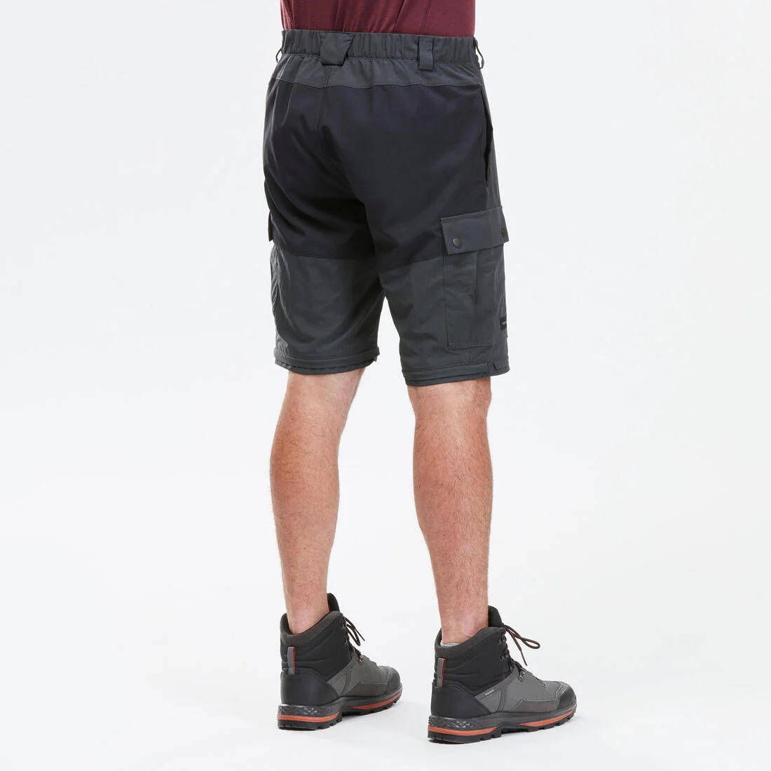 Men's Mountain Trekking Durable 2-in-1 Zip-Off Trousers MT100 — تصویر 7