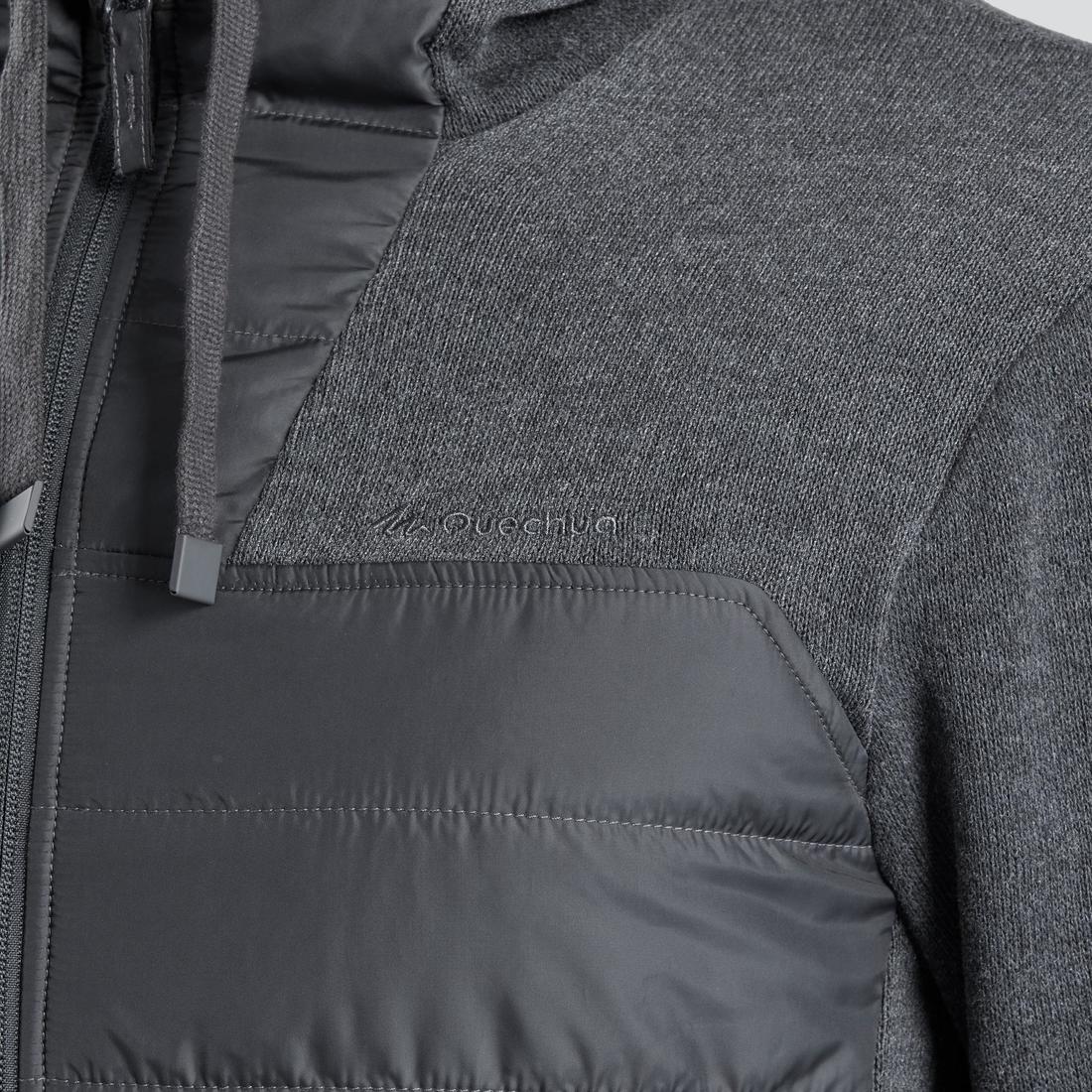 Men’s Hiking Hooded Sweatshirt - NH100 Hybrid — تصویر 6
