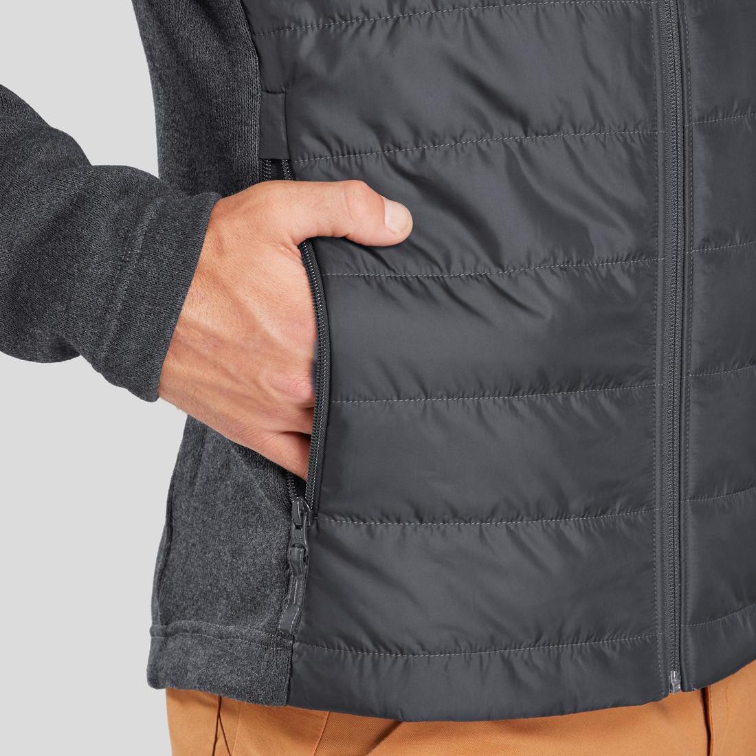 Men’s Hiking Hooded Sweatshirt - NH100 Hybrid — تصویر 2