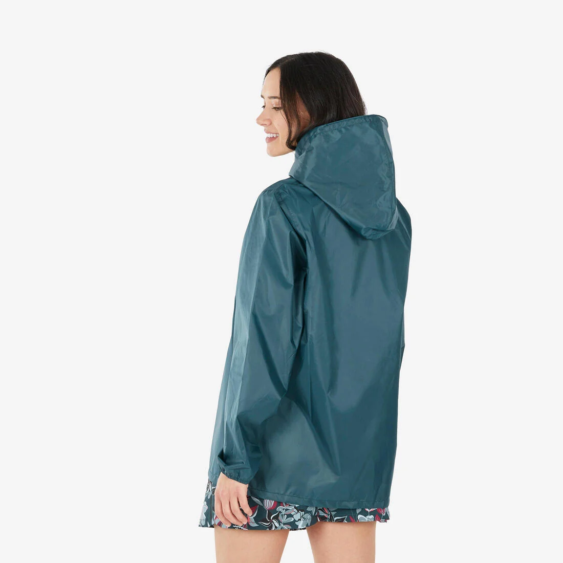 Women’s Water-repellent, Windproof Hiking Jacket Raincut 1/2 Zip - Blue — تصویر 3