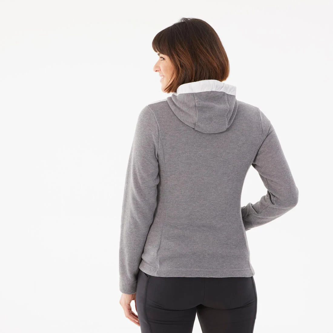 Women’s Hiking Hooded Sweatshirt - NH100 Hybrid — تصویر 3