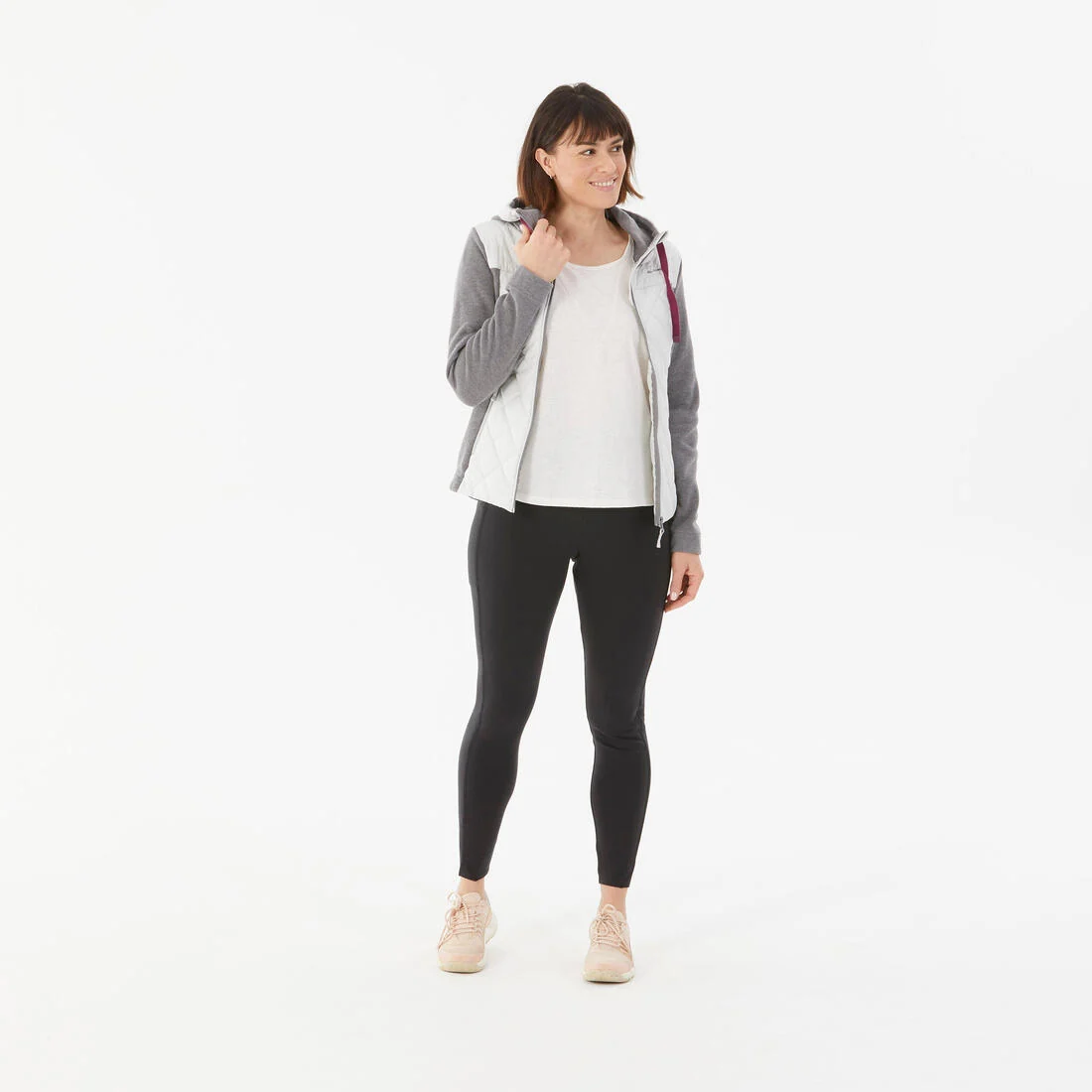 Women’s Hiking Hooded Sweatshirt - NH100 Hybrid — تصویر 2