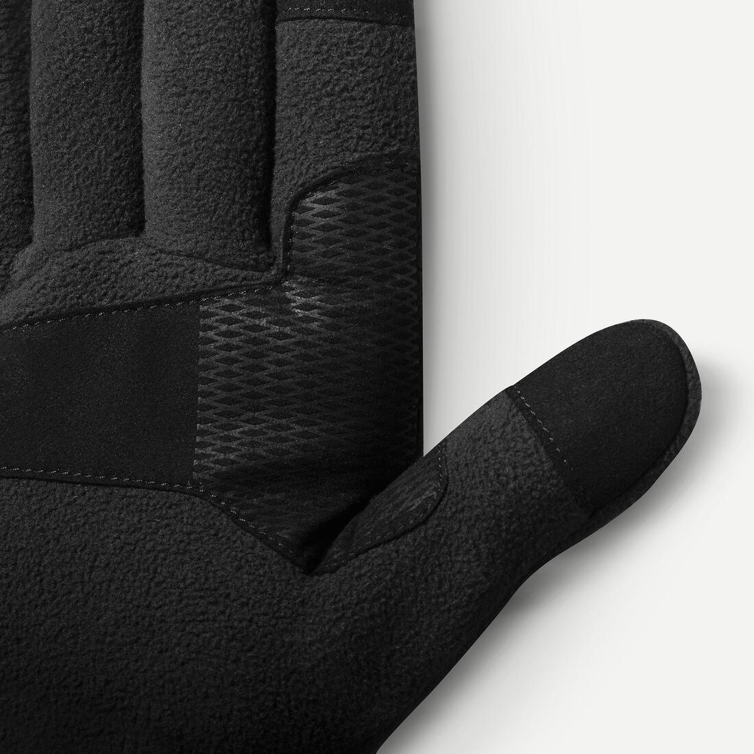 Adult mountain trekking fleece gloves - MT500 Black — تصویر 2