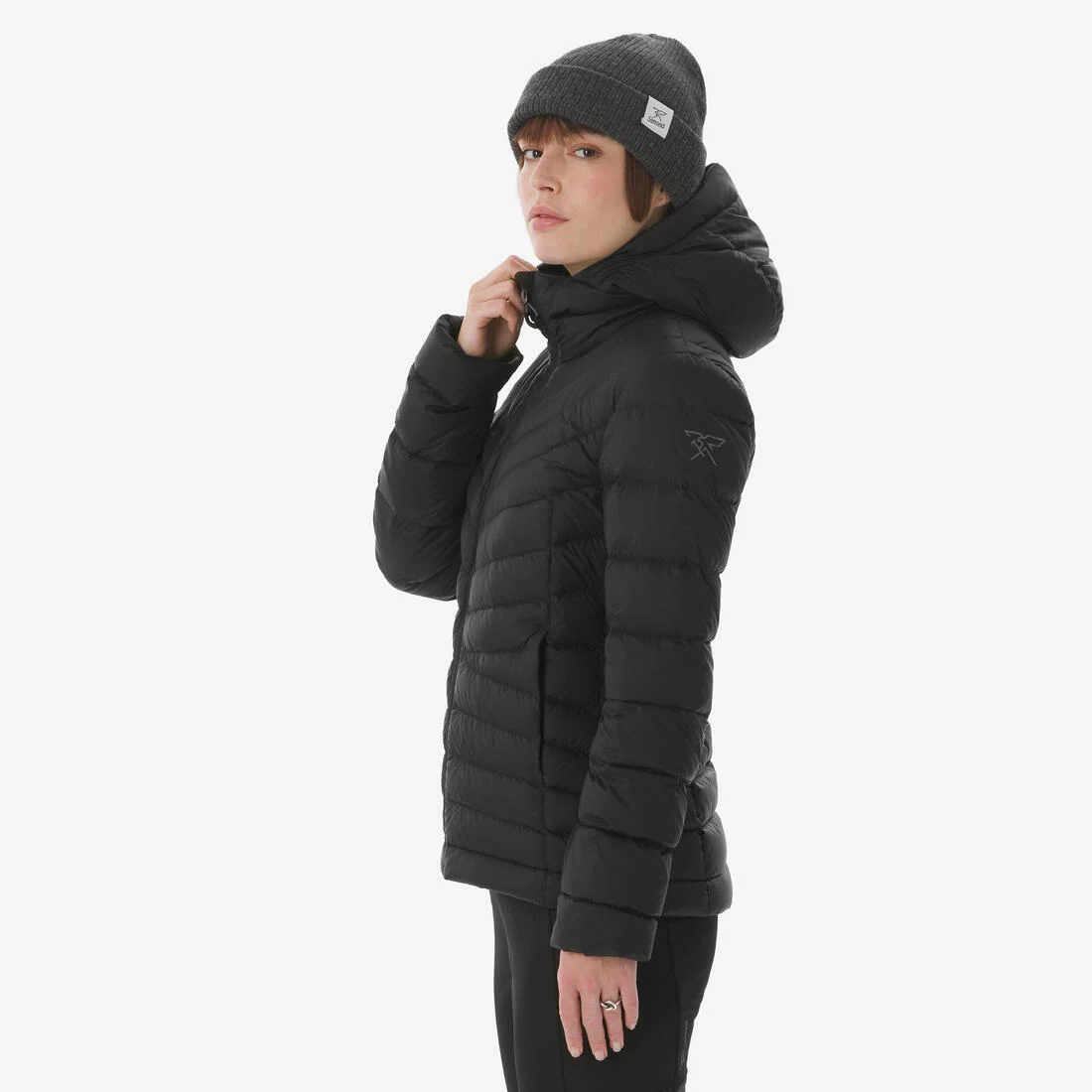 Women’s mountain trekking hooded down jacket MT500 -10°C — تصویر 8