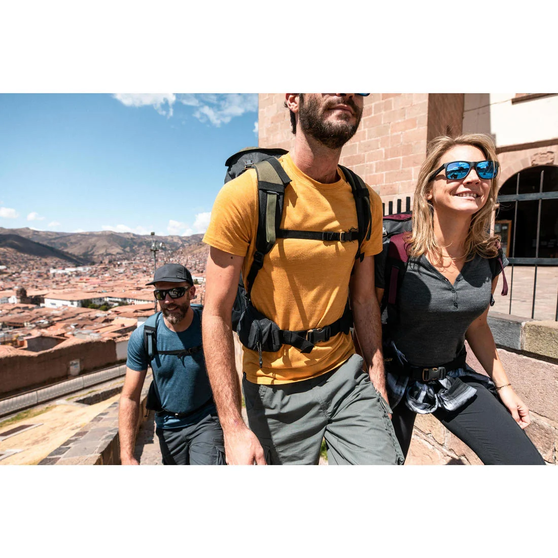 Women's Durable& Women's Travel Trekking Leggings-Travel 500 — تصویر 3