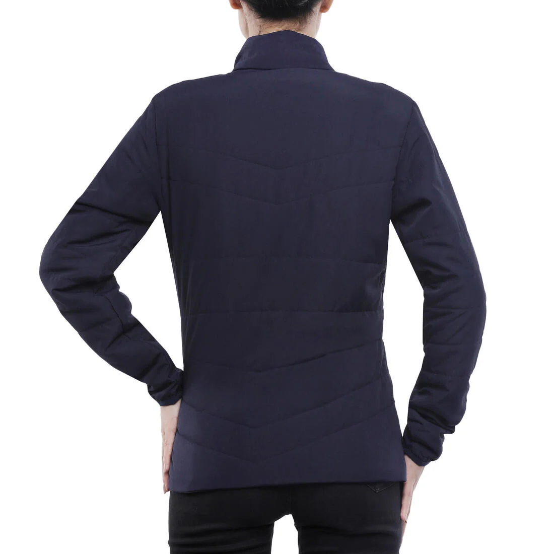 Women’s synthetic trekking down jacket MT50 5°C - Blue — تصویر 7