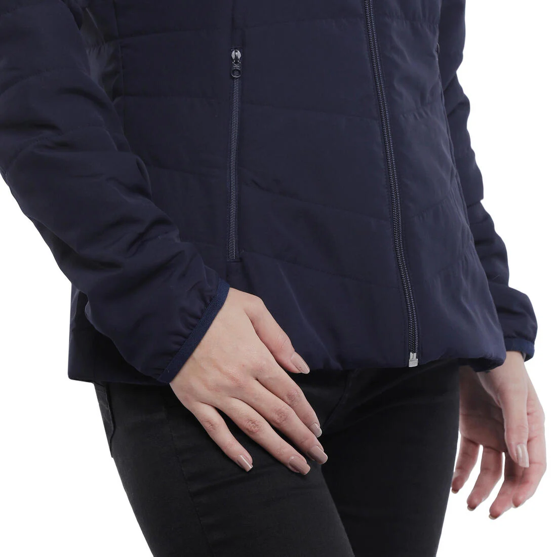 Women’s synthetic trekking down jacket MT50 5°C - Blue — تصویر 6