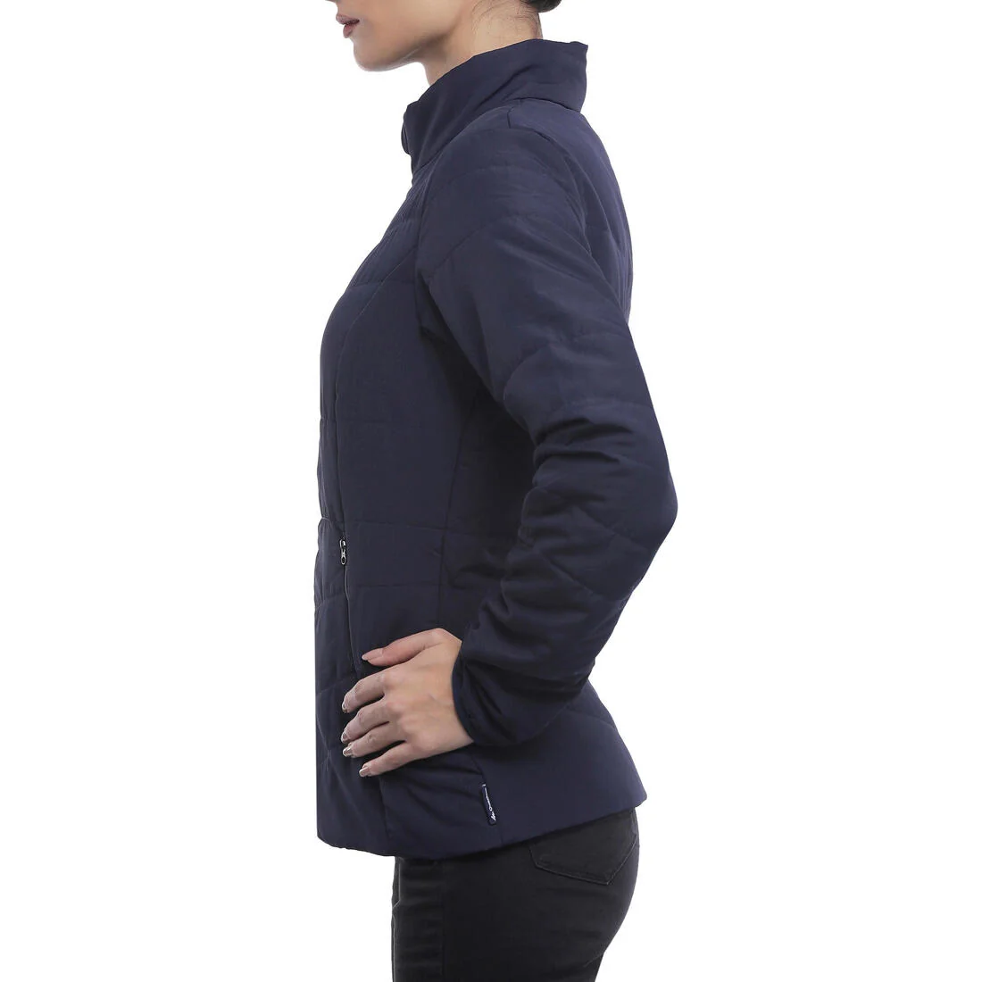 Women’s synthetic trekking down jacket MT50 5°C - Blue — تصویر 8