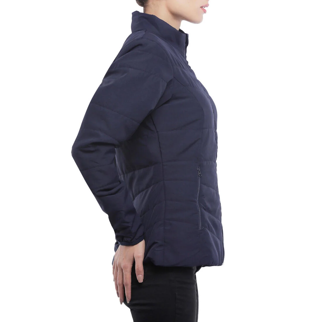 Women’s synthetic trekking down jacket MT50 5°C - Blue — تصویر 5