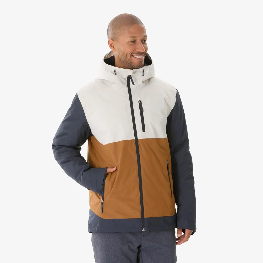 Men’s waterproof hiking jacket -10°C, NH500 — تصویر 3