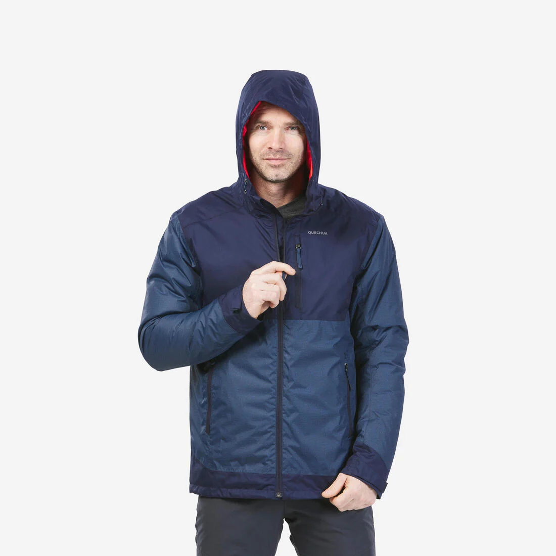 Men’s waterproof hiking jacket -10°C, NH500 — تصویر 2
