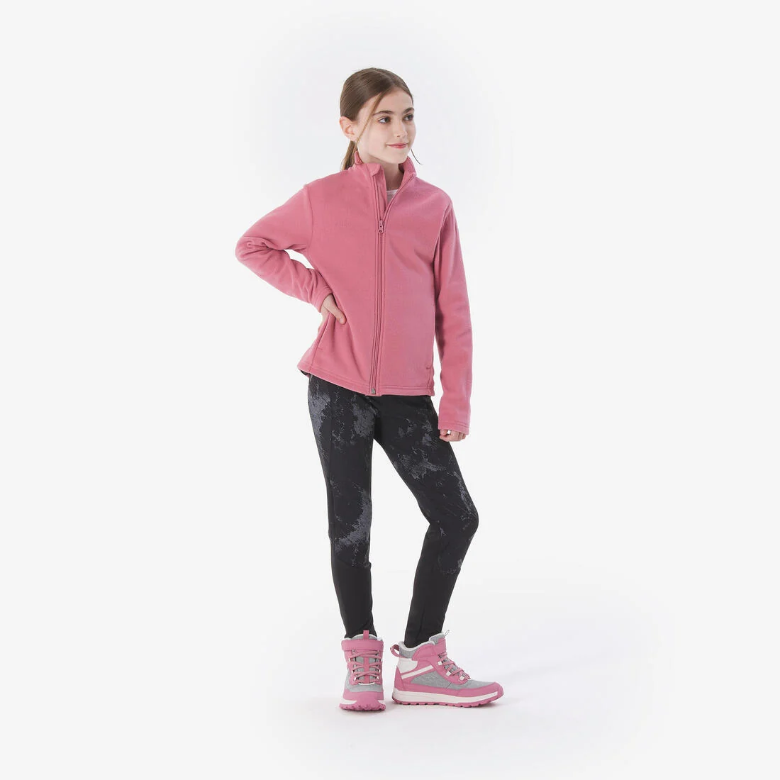 MH100 kids’ zip-up fleece jacket - 7–15 years — تصویر 5