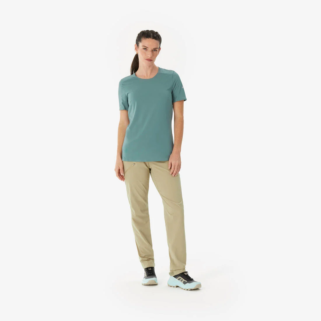 Women’s short-sleeved hiking t-shirt, MH500 — تصویر 6