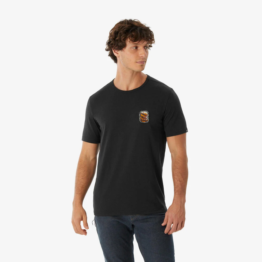 Men’s short-sleeved hiking t-shirt, NH100 — تصویر 4