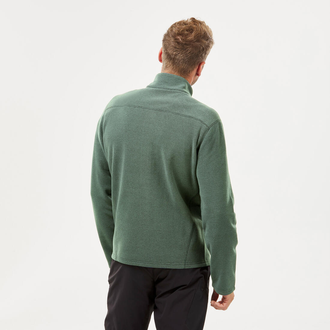 Men’s Mountain Hiking Fleece MH100 Full Zip — تصویر 3