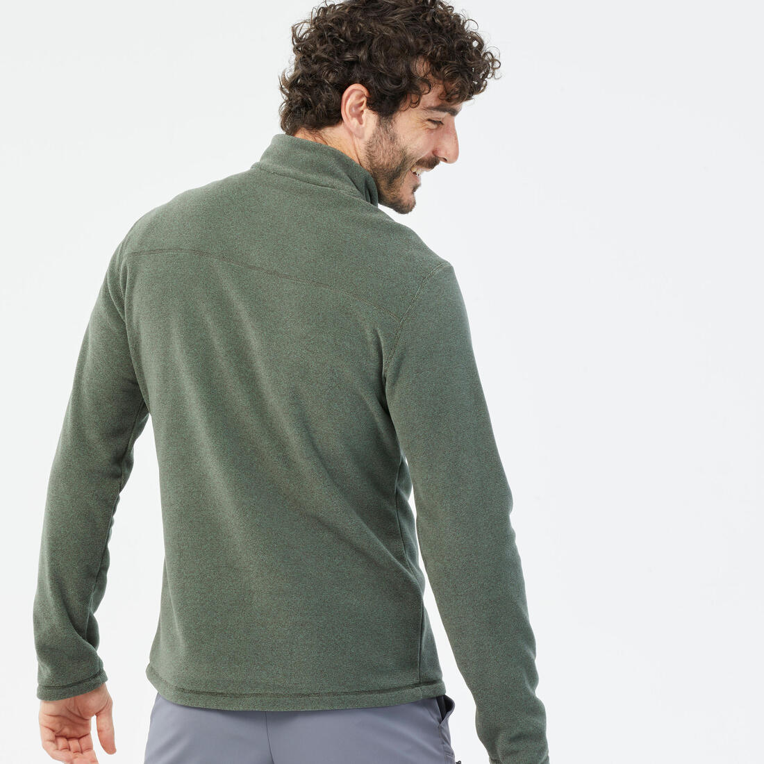 Men’s Mountain Hiking Fleece MH100 Full Zip — تصویر 5