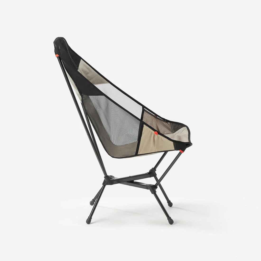 Low camping chair, ultra-compact with a high backrest, 500 L — تصویر 8
