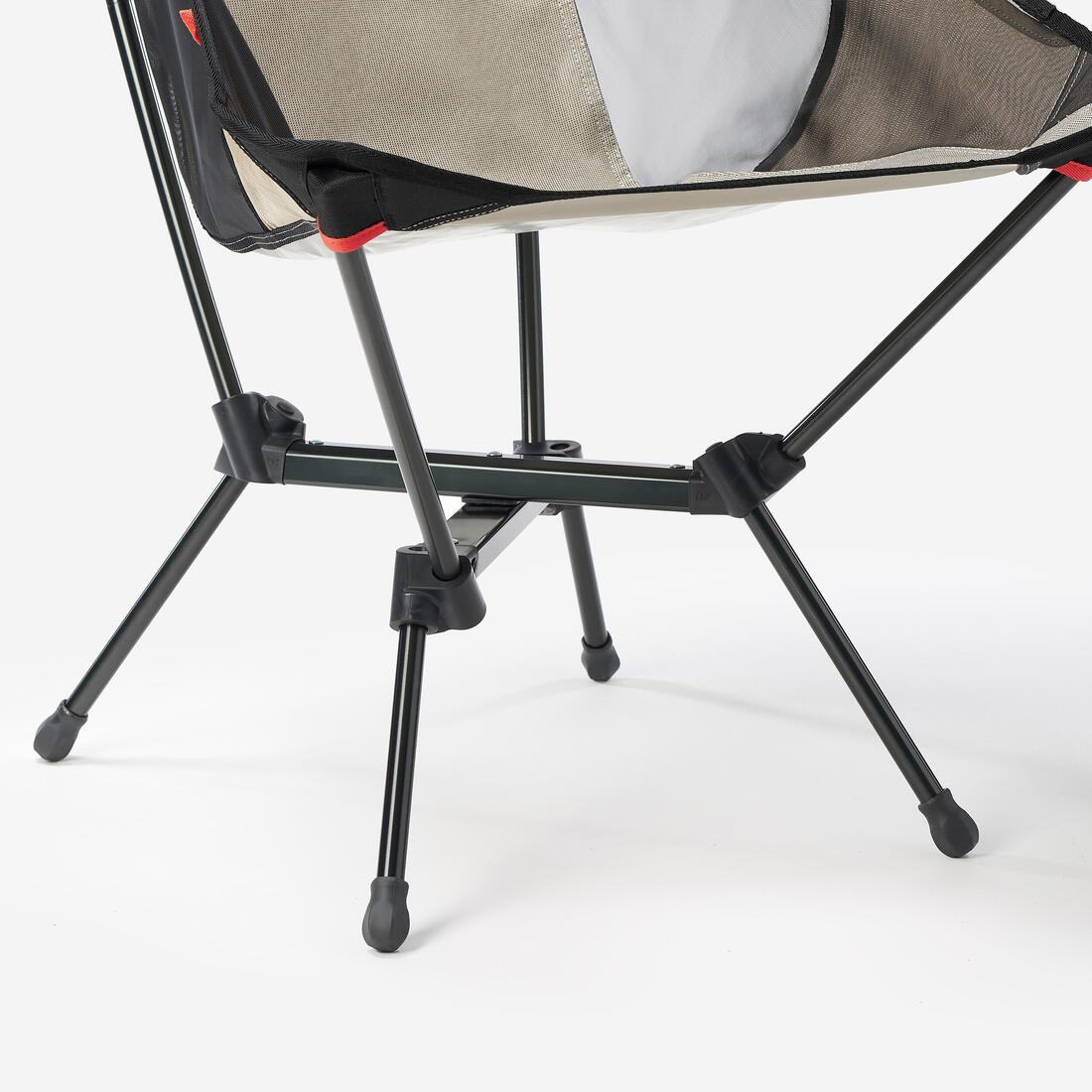 Low camping chair, ultra-compact with a high backrest, 500 L — تصویر 6