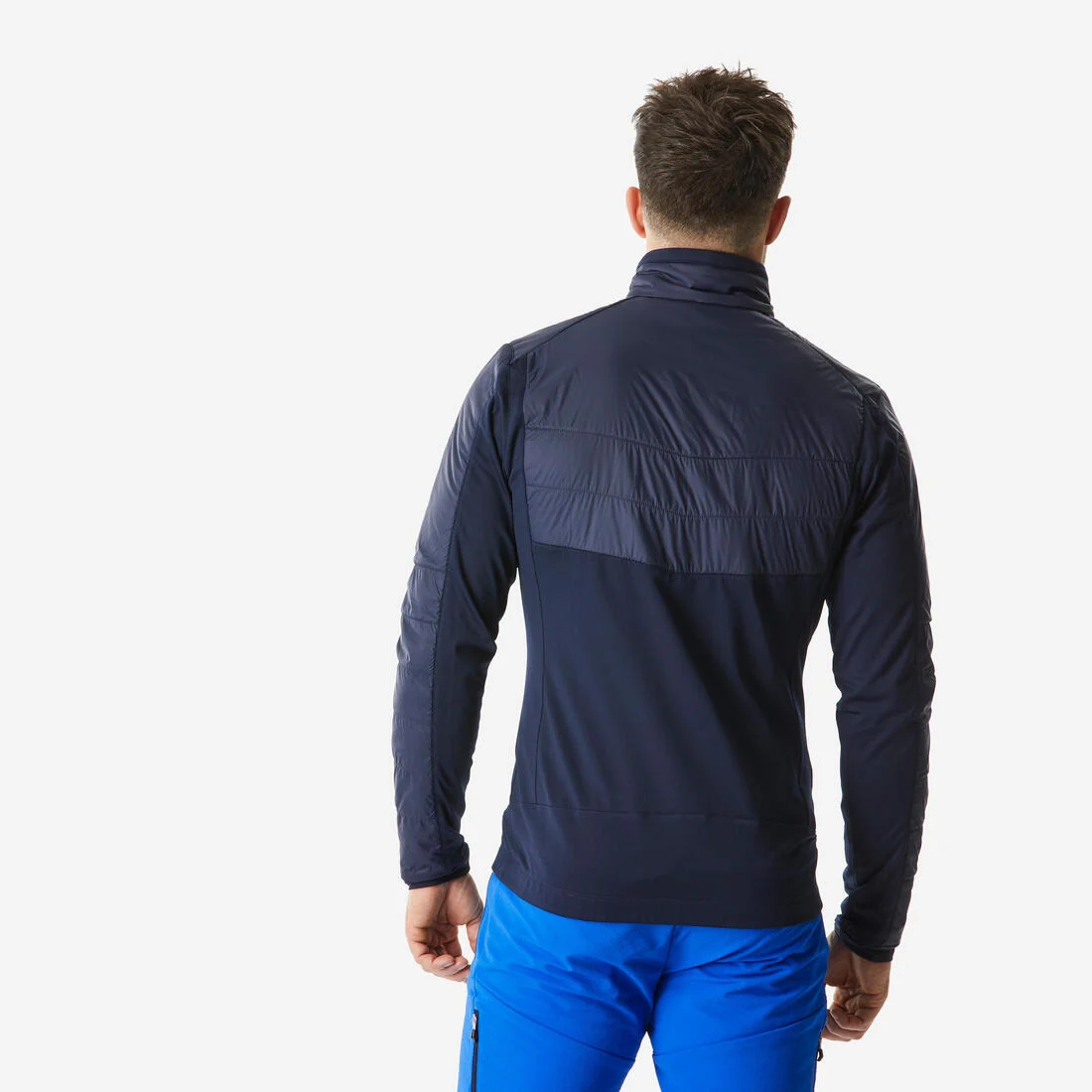 Men’s hybrid warm hiking fleece jacket MH900 Mountain — تصویر 6