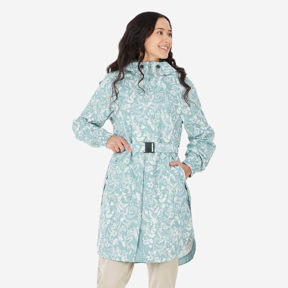 Women’s waterproof hiking jacket, Raincut Long — تصویر 2