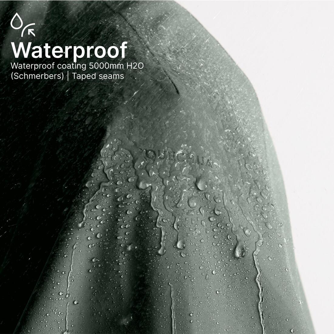 Women’s waterproof hiking jacket, Raincut Long — تصویر 3