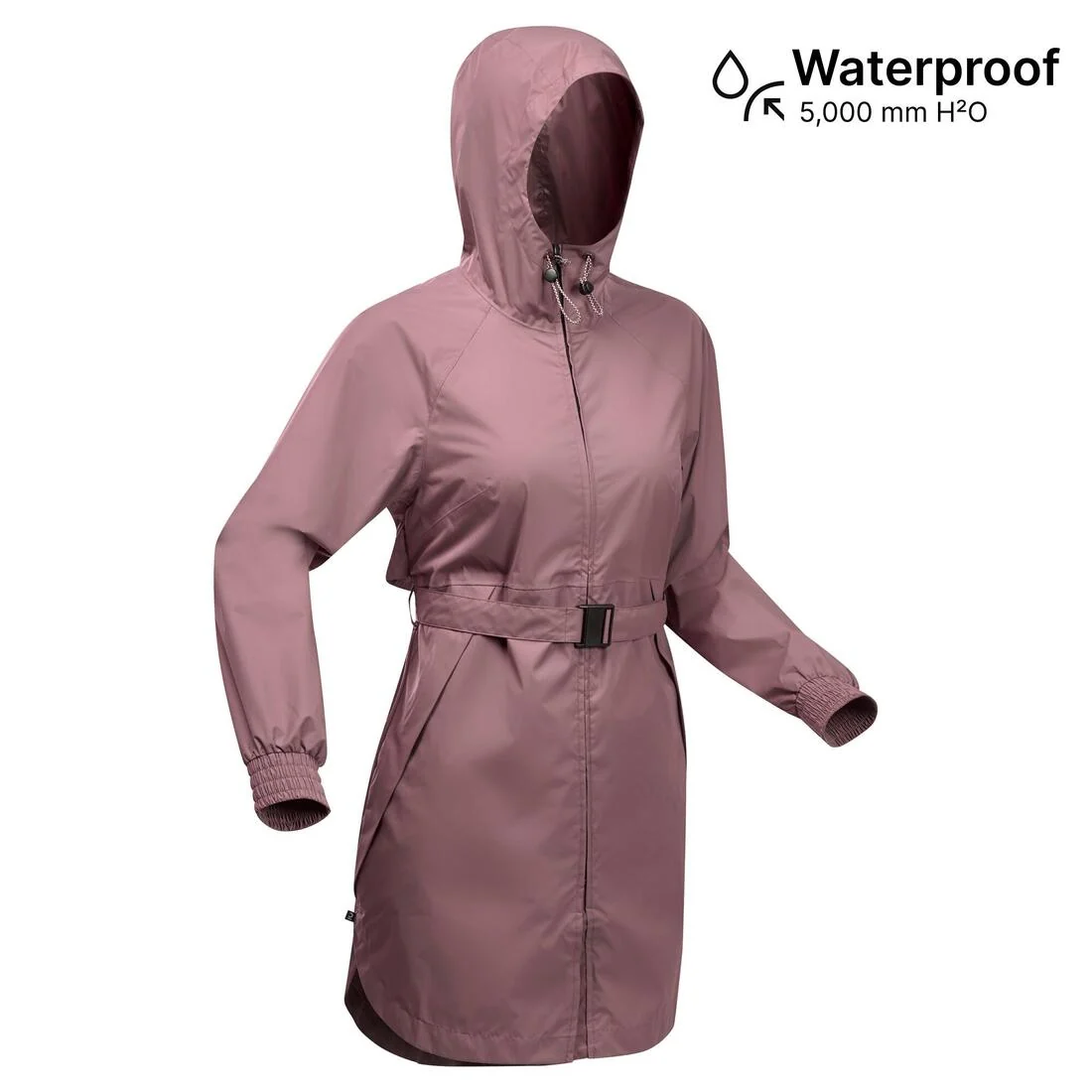 Women’s waterproof hiking jacket, Raincut Long — تصویر 1