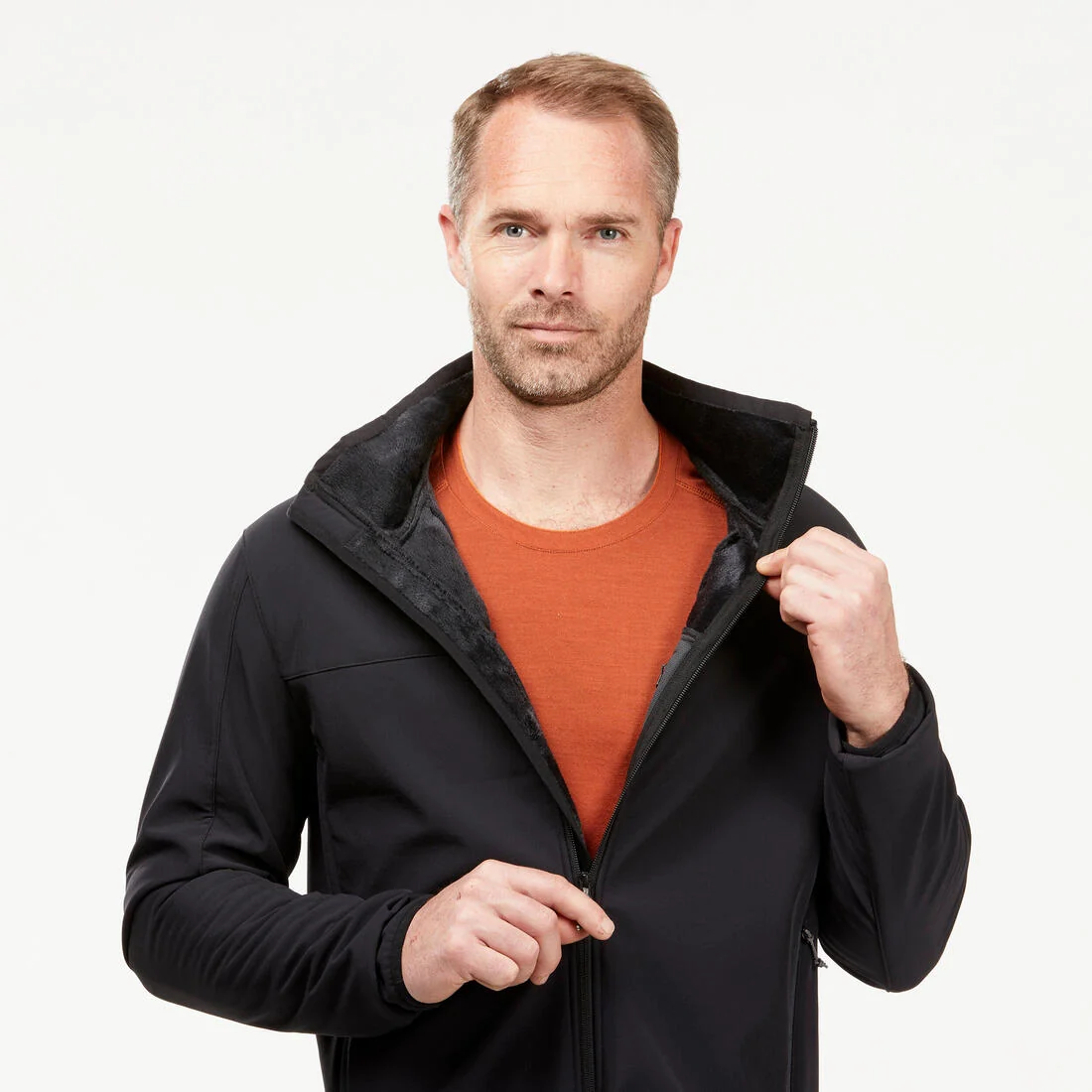 Men’s windproof softshell trekking jacket MT100 — تصویر 6