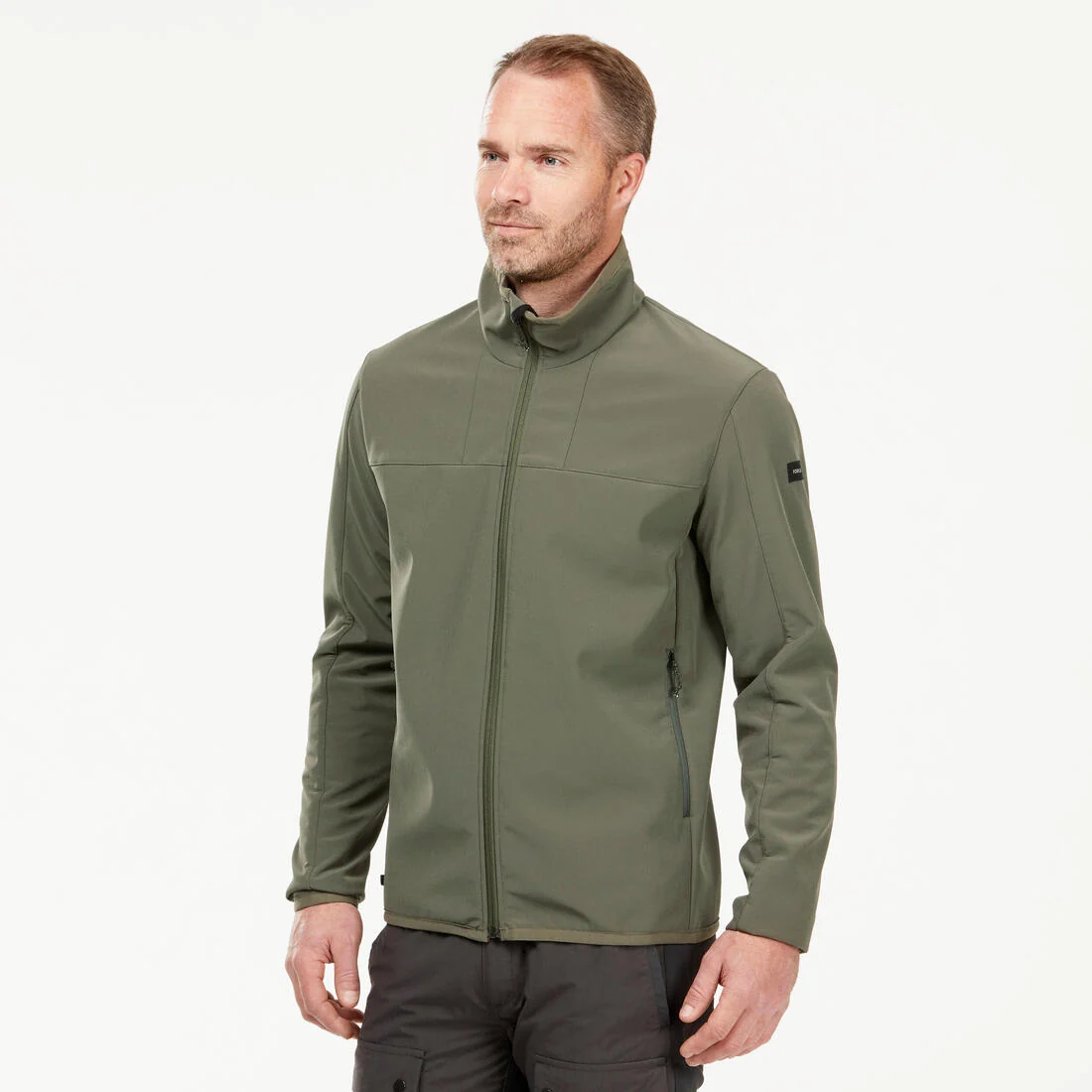 Men’s windproof softshell trekking jacket MT100 — تصویر 3