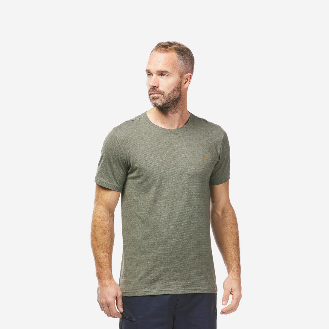 Comfortable men’s short-sleeved hiking T-shirt, NH500 Fresh — تصویر 2