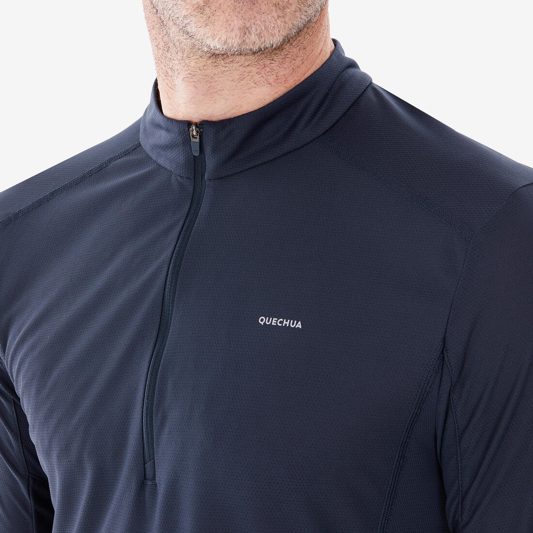 Men's Long-Sleeved Mountain Walking T-Shirt - MH500 — تصویر 5