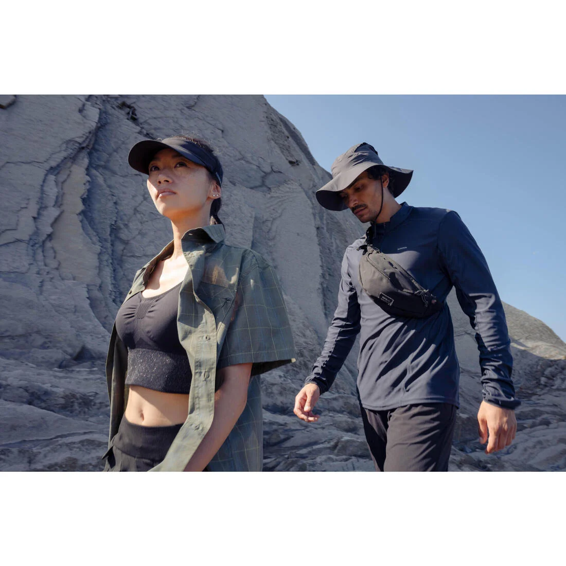 Men's Long-Sleeved Mountain Walking T-Shirt - MH500 — تصویر 7