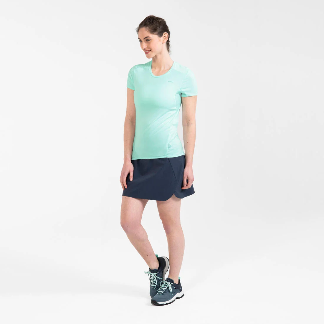 Women’s Mountain Walking Short-Sleeved T-Shirt MH100 — تصویر 5