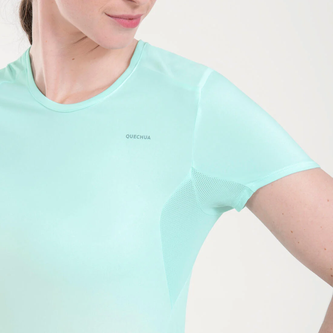 Women’s Mountain Walking Short-Sleeved T-Shirt MH100 — تصویر 3