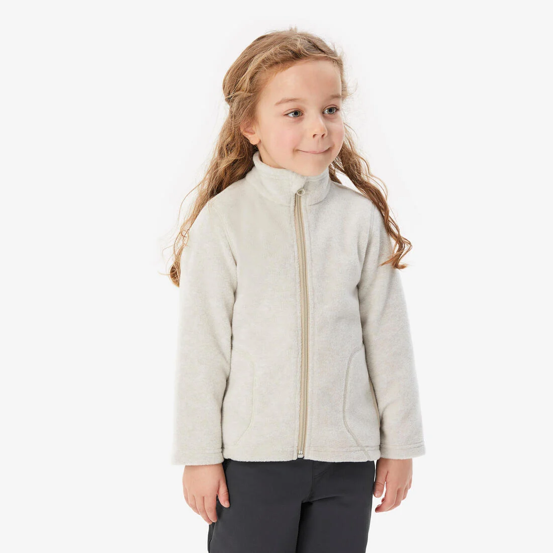 Kids’ fleece hiking jacket MH100 Zip - 2-6 years — تصویر 2