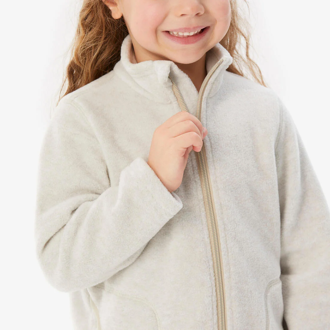 Kids’ fleece hiking jacket MH100 Zip - 2-6 years — تصویر 7