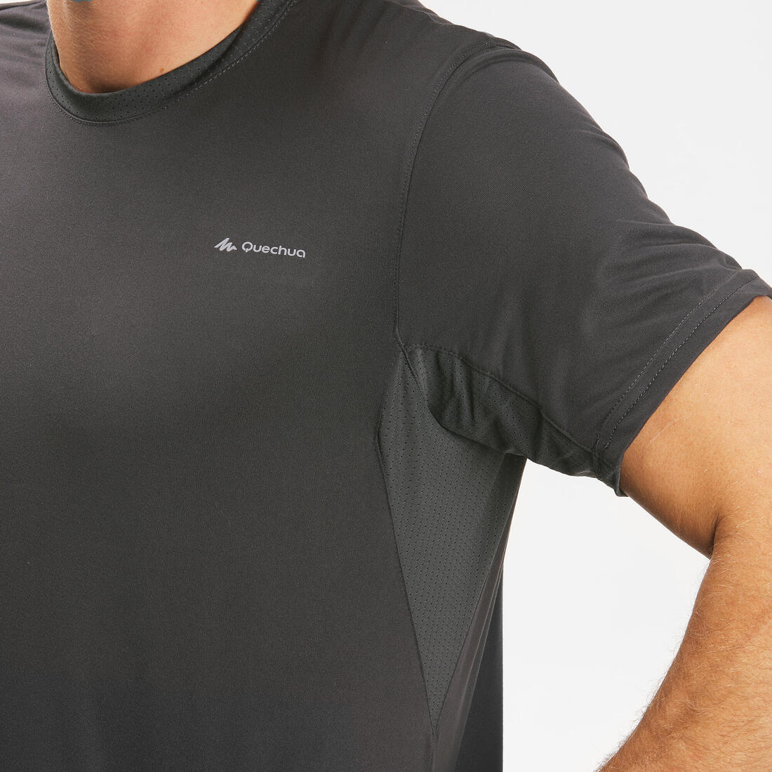 Men's Hiking Synthetic Short-Sleeved T-Shirt MH100 — تصویر 7