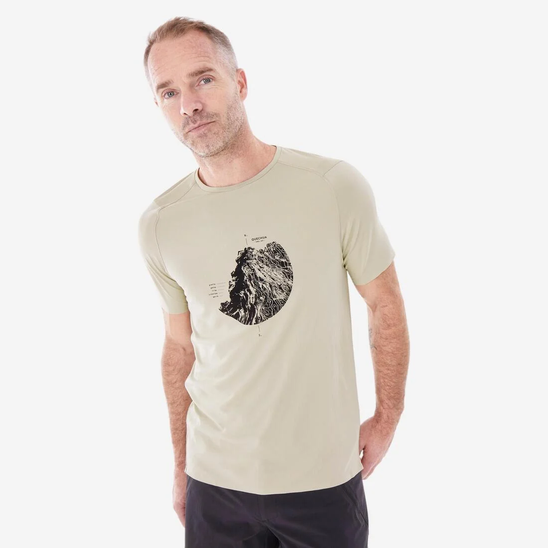 Men's MH500 short-sleeved hiking t-shirt — تصویر 5
