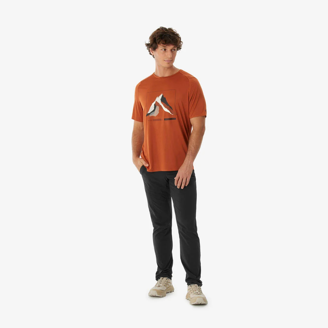 Men's MH500 short-sleeved hiking t-shirt — تصویر 6