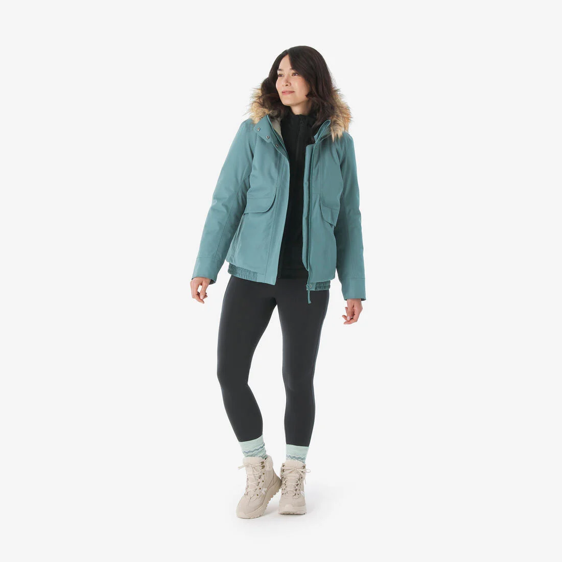 Women’s waterproof hiking jacket -8°C NH500 — تصویر 6