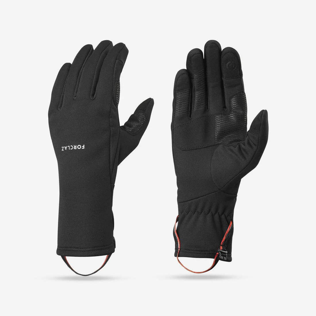 Mountain trekking tactile stretch gloves - MT500 - black — تصویر 1
