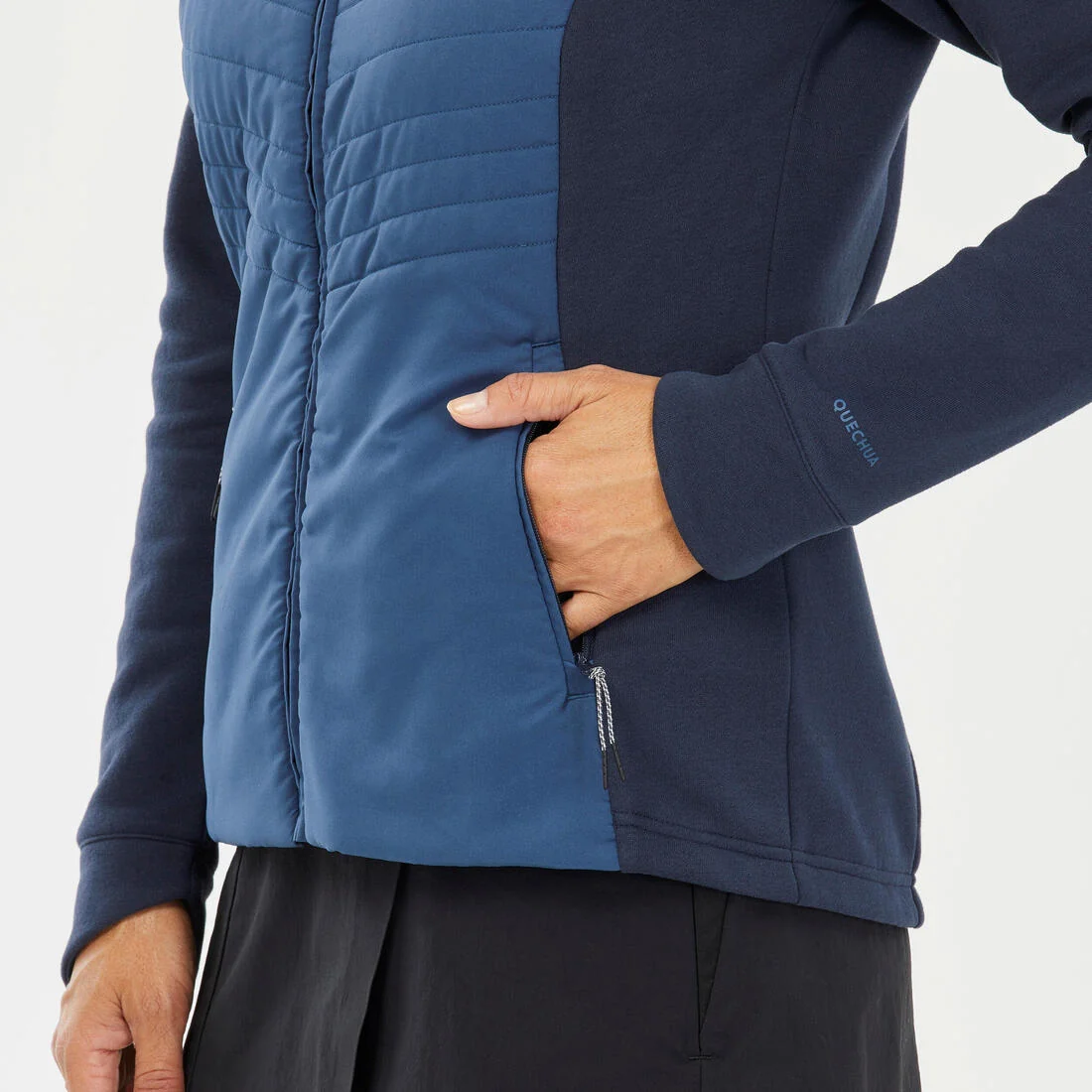 Women’s Hiking Hoodie - NH500 Hybrid — تصویر 1