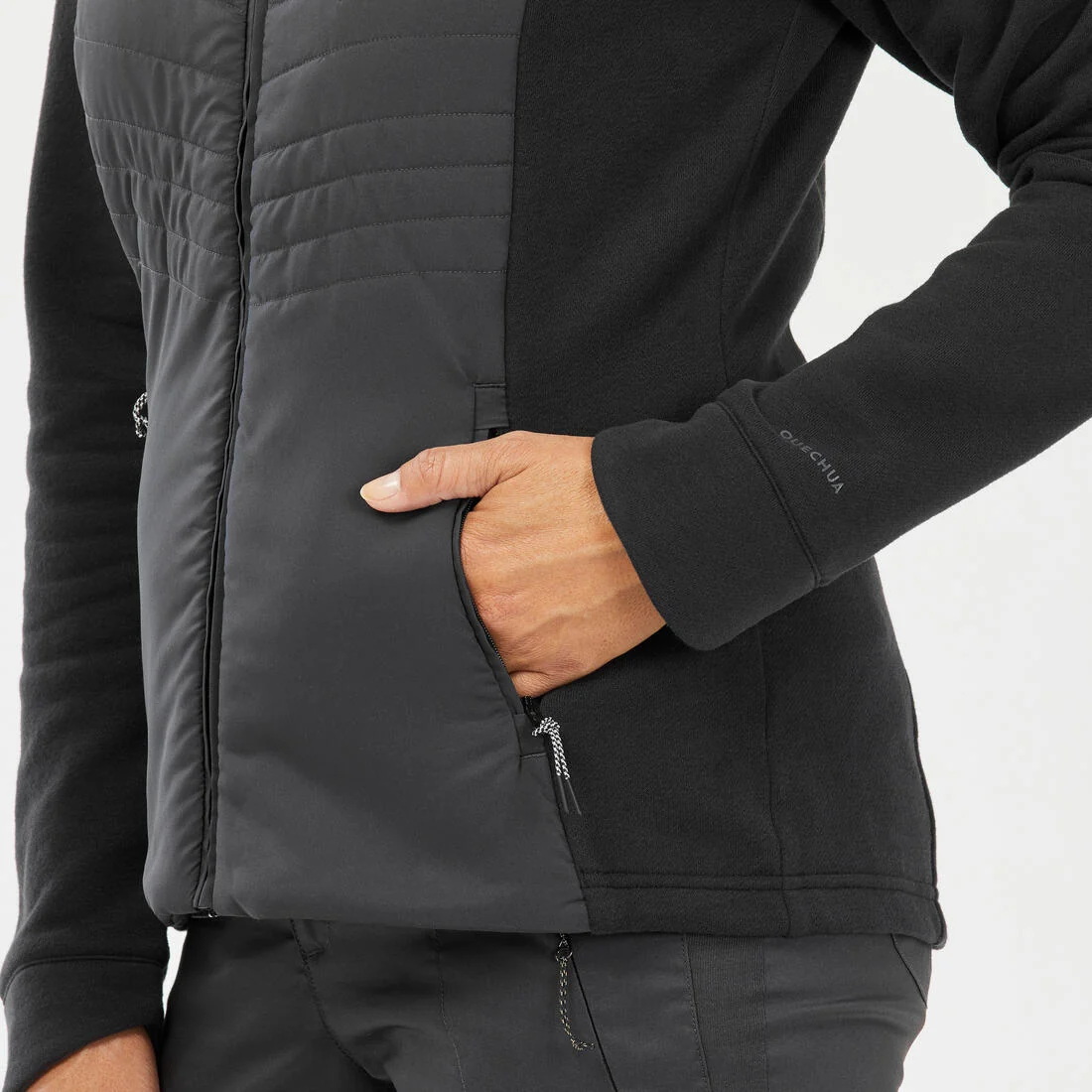 Women’s Hiking Hoodie - NH500 Hybrid — تصویر 2
