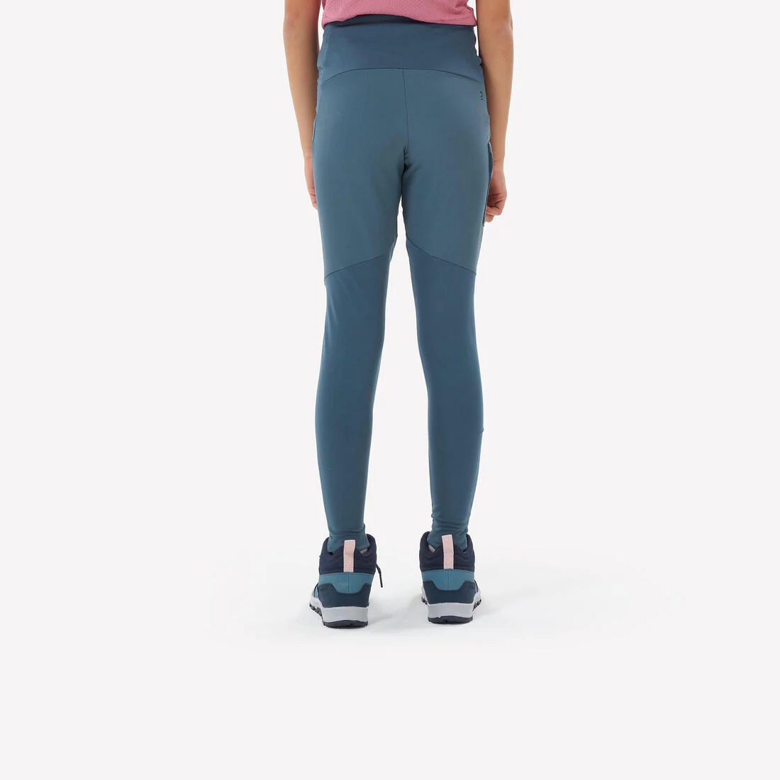 Kids’ hiking leggings, 7-15 years, MH500 - Blue — تصویر 3