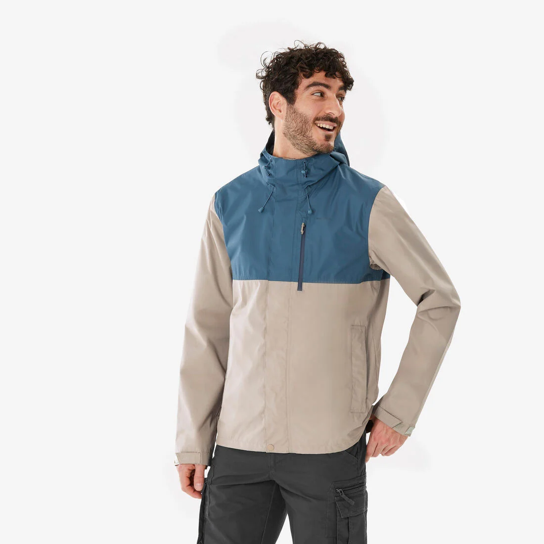 Men’s waterproof hiking jacket, NH500 — تصویر 1