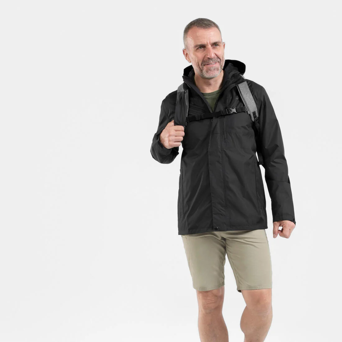 Men’s waterproof hiking jacket, NH500 — تصویر 6