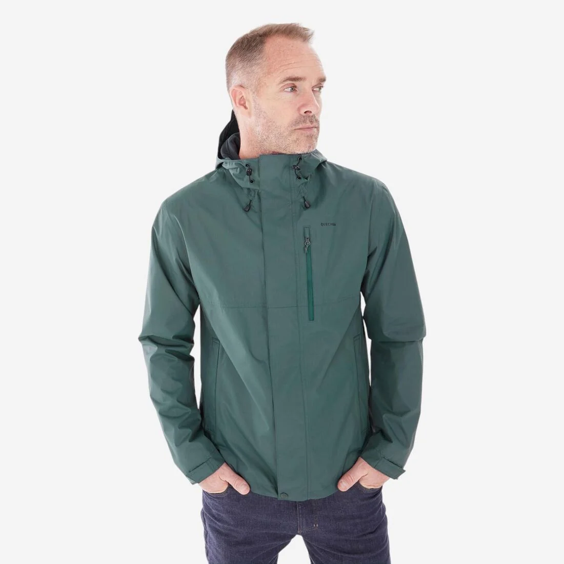 Men’s waterproof hiking jacket, NH500 — تصویر 4